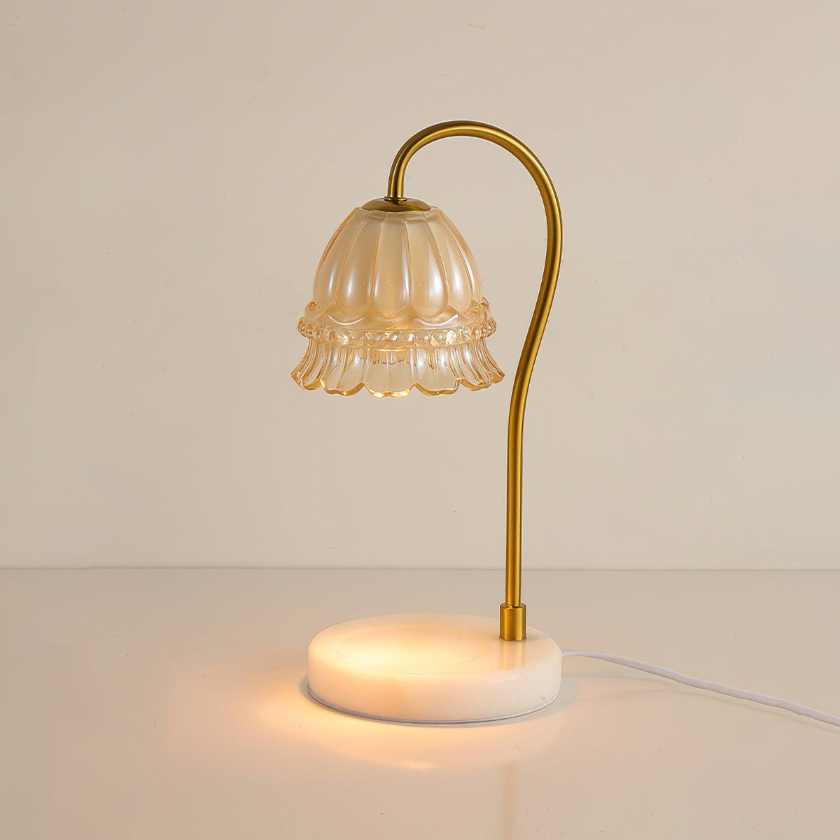 Lily Marble Warmer Table Lamp - view 20