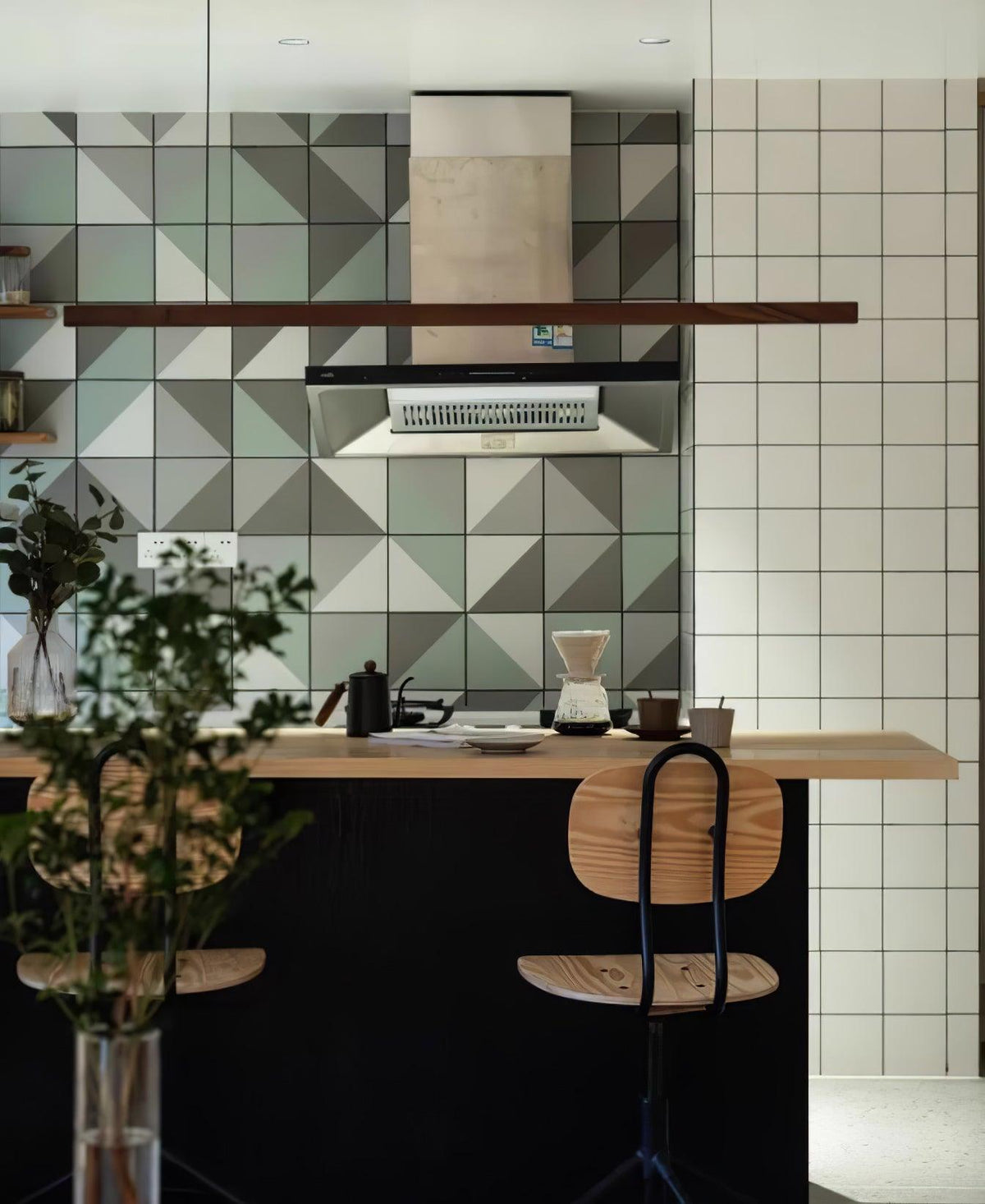 Linear Wooden Pendant Light - view 11