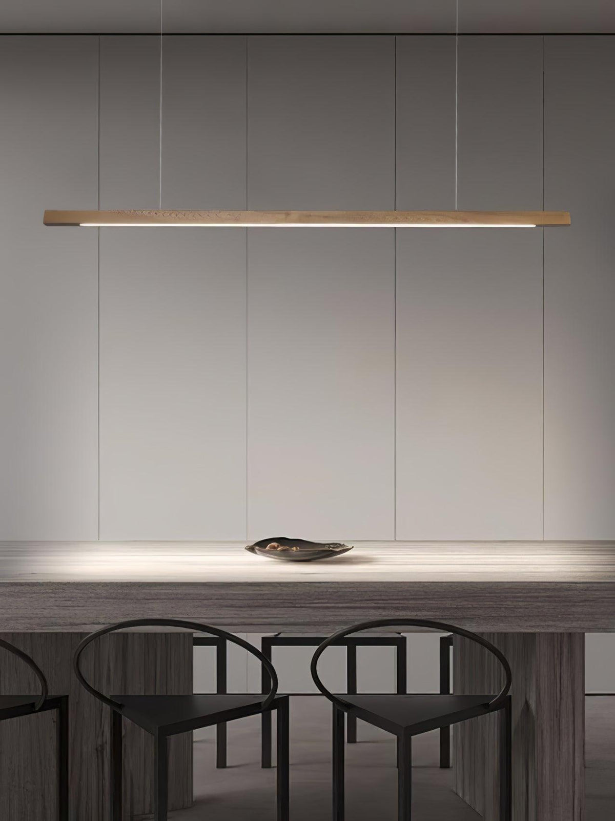 Linear Wooden Pendant Light - view 13