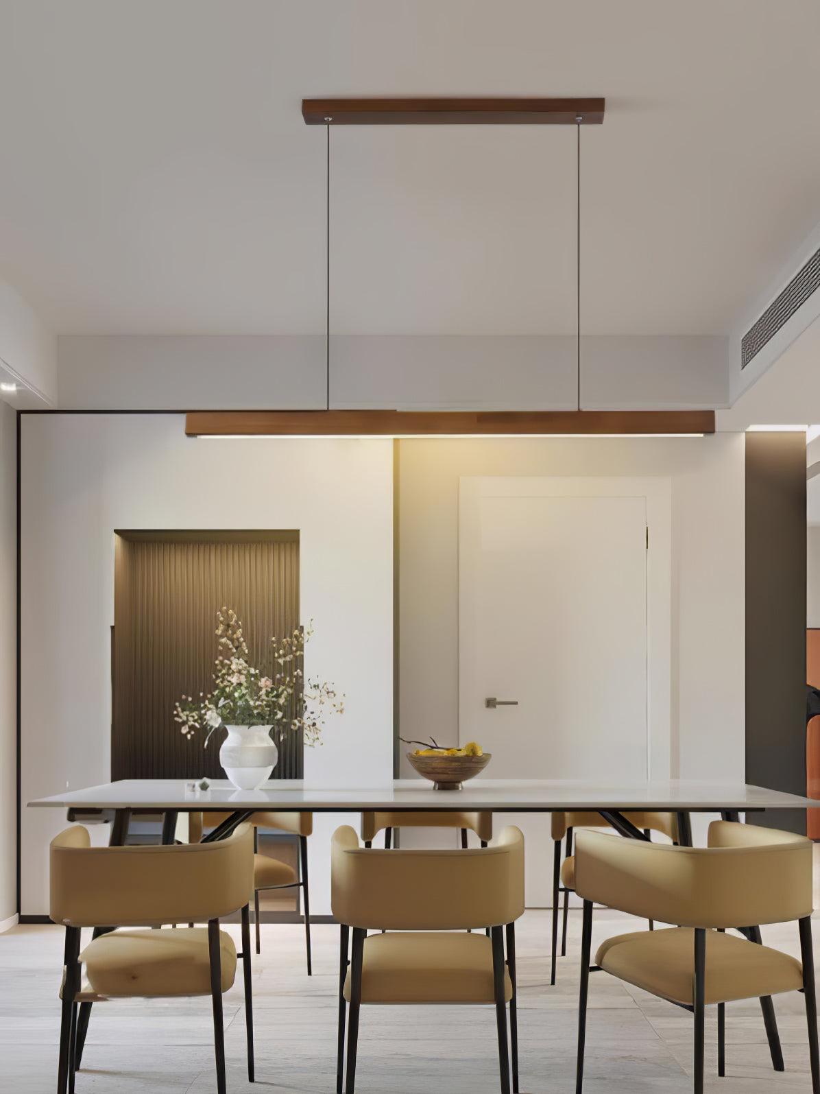 Linear Wooden Pendant Light - view 21