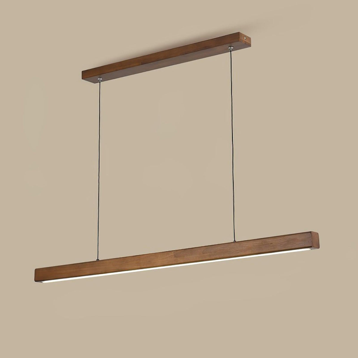 Linear Wooden Pendant Light - view 29