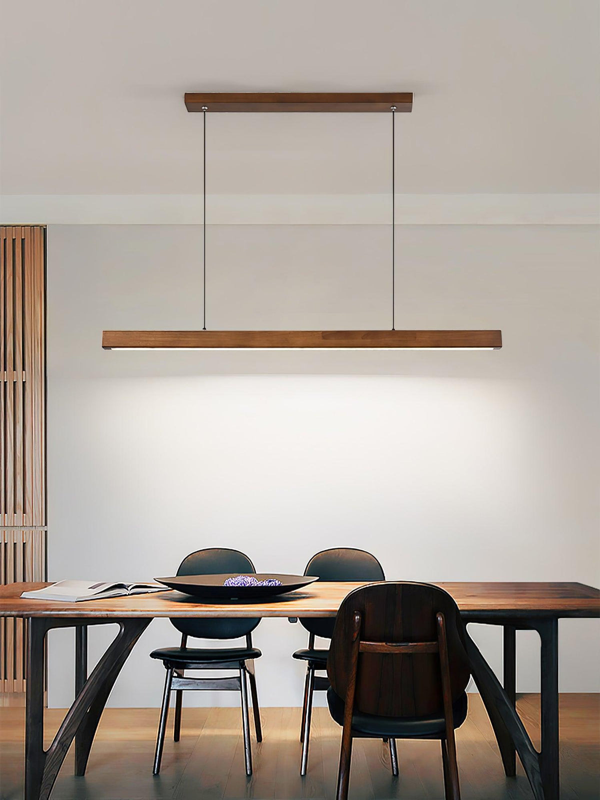 Linear Wooden Pendant Light - view 25