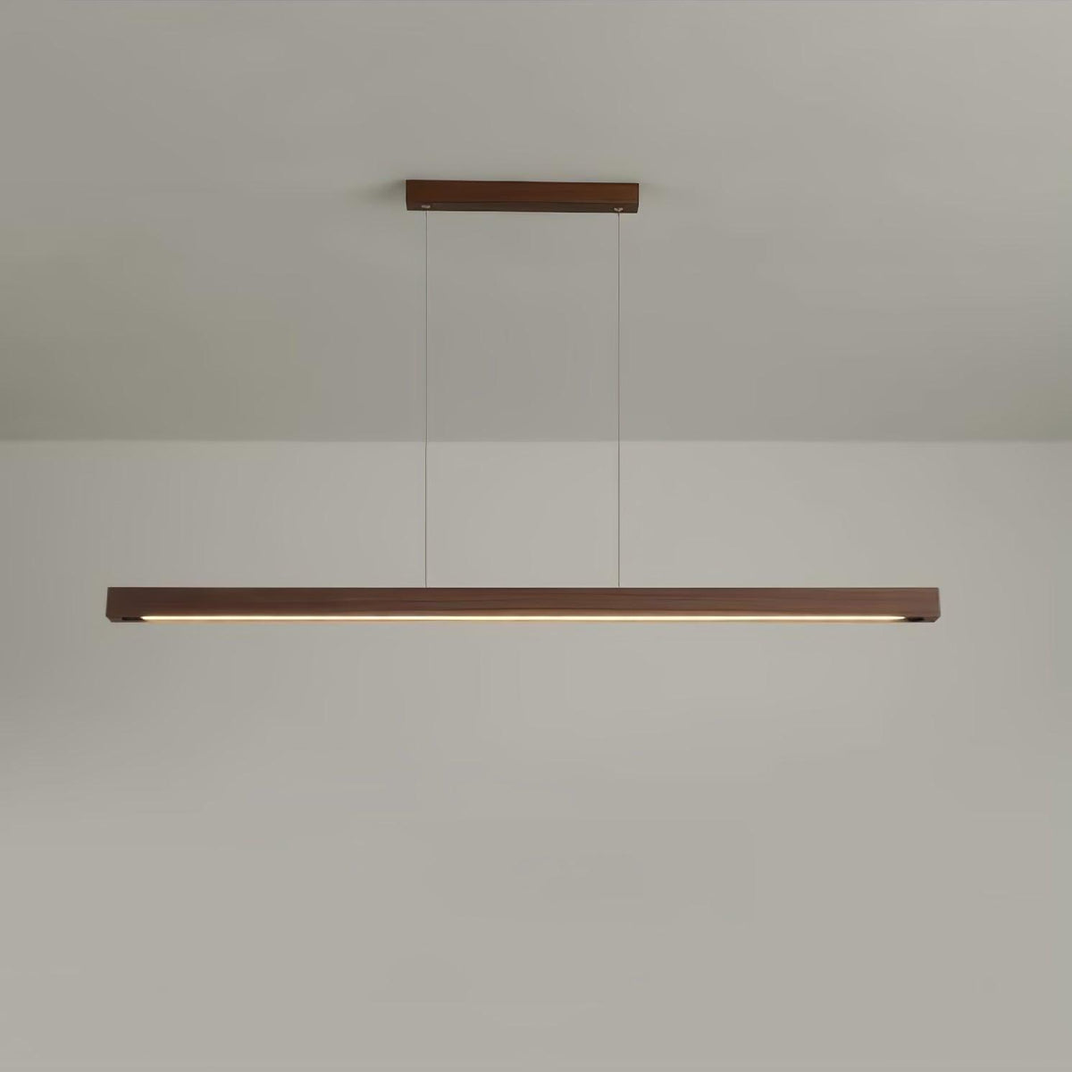 Linear Wooden Pendant Light - view 31