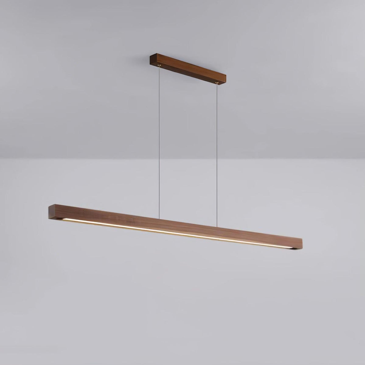 Linear Wooden Pendant Light - view 9