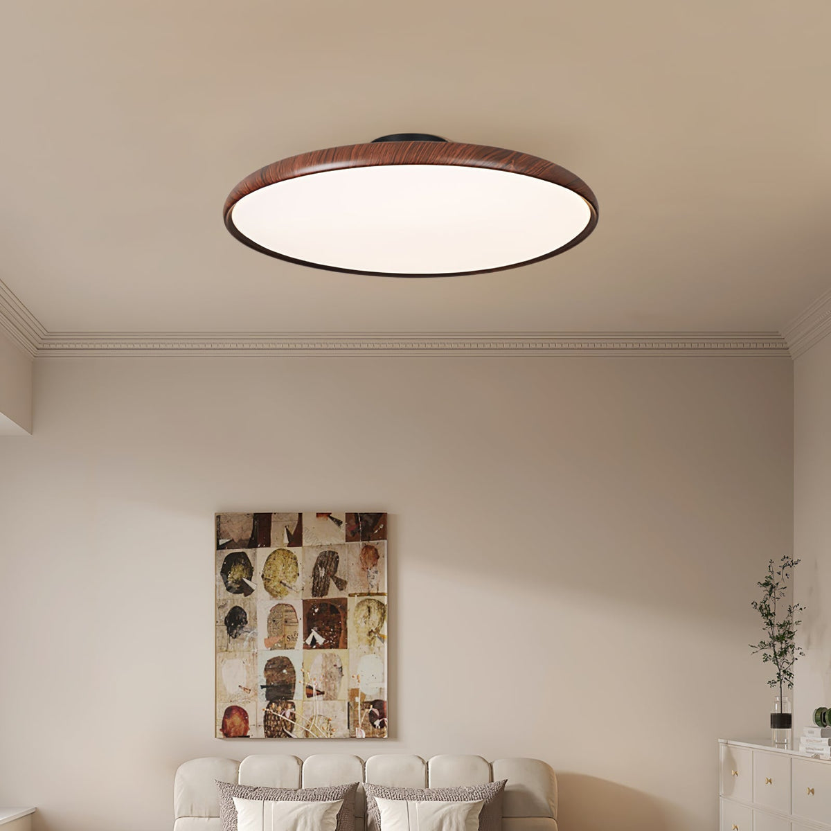 Lola Wood Grain Adjustable Ceiling Lamp - view 4