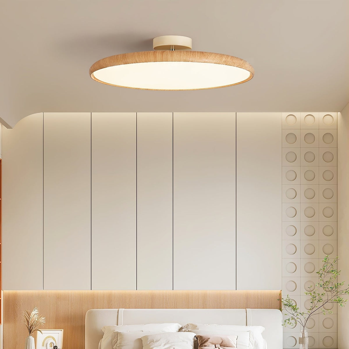 Lola Wood Grain Adjustable Ceiling Lamp - view 5