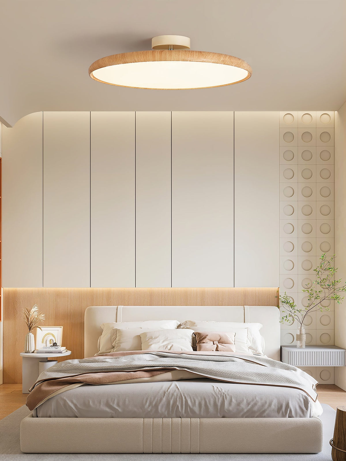 Lola Wood Grain Adjustable Ceiling Lamp - view 7