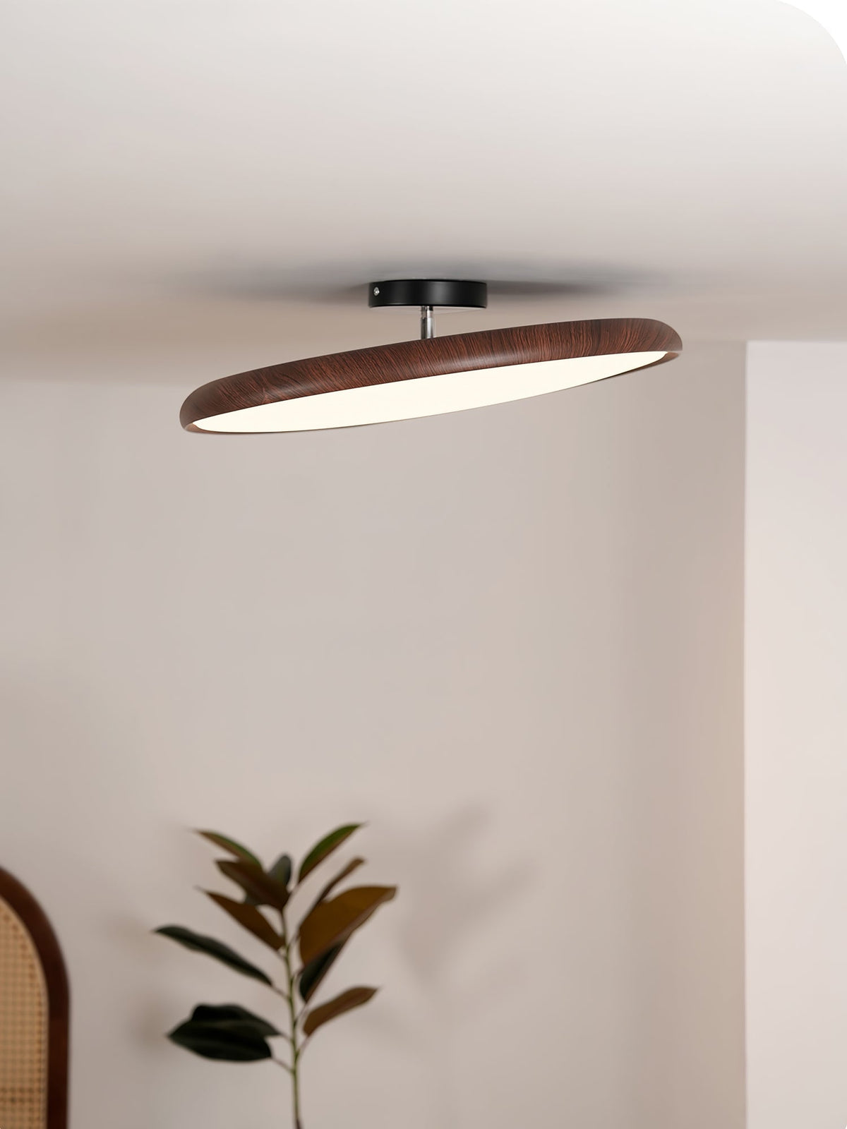 Lola Wood Grain Adjustable Ceiling Lamp - view 9