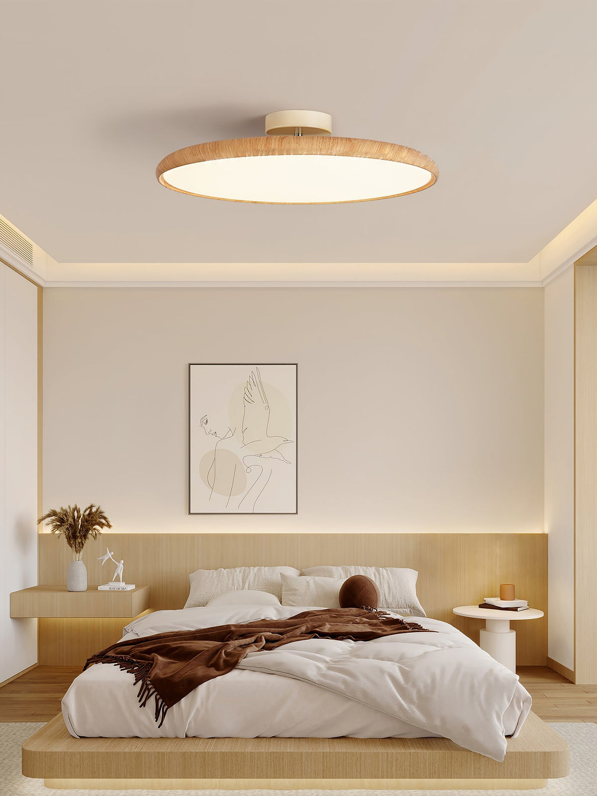 Lola Wood Grain Adjustable Ceiling Lamp - view 12