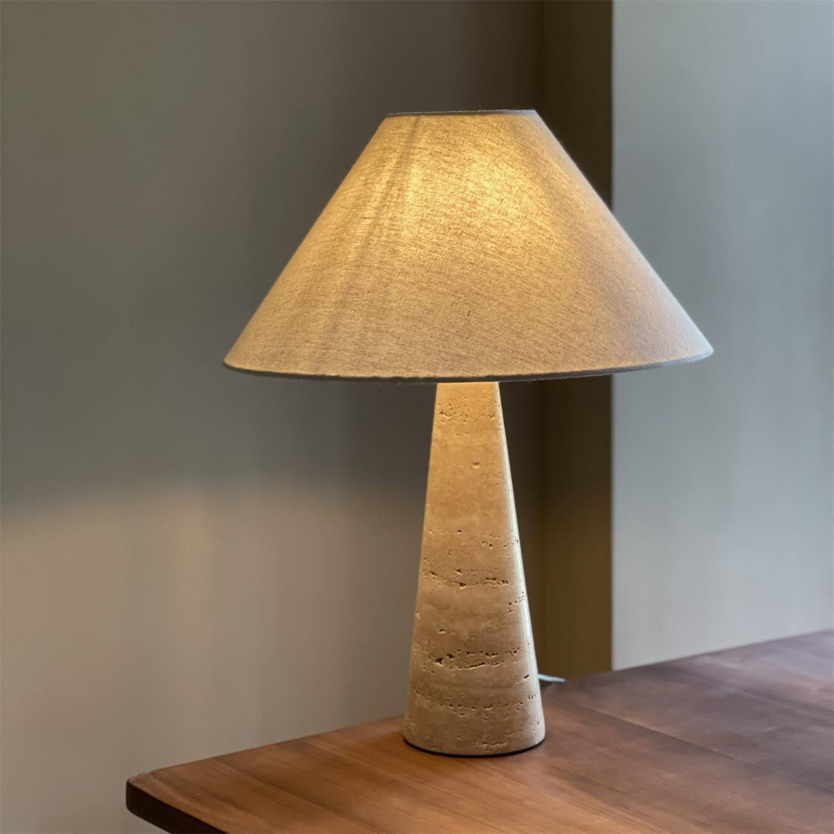 Lulu Travertine Table Lamp - view 5