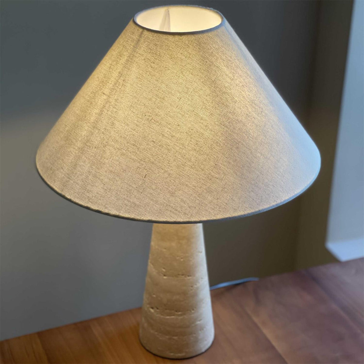 Lulu Travertine Table Lamp - view 10