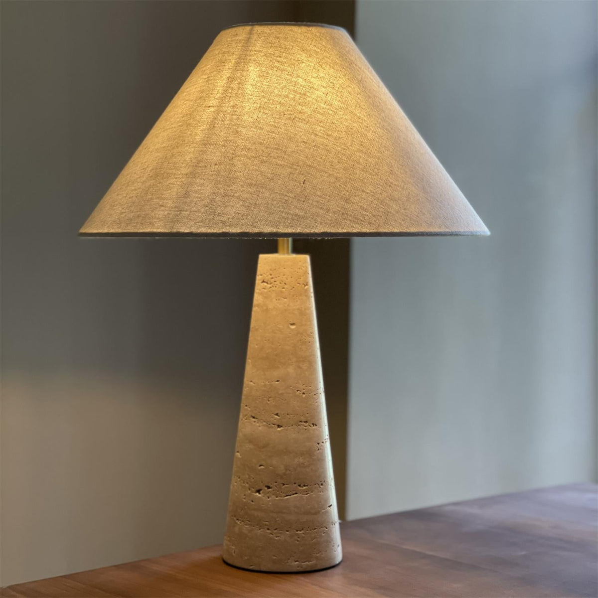Lulu Travertine Table Lamp - view 9
