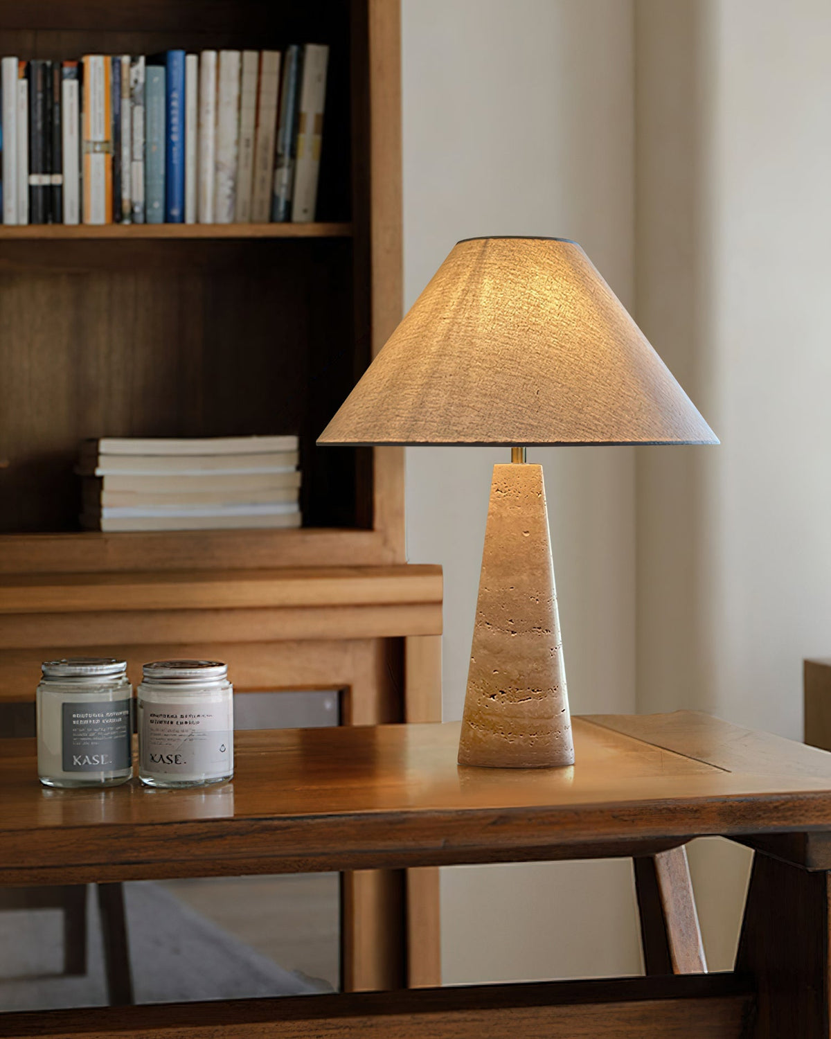 Lulu Travertine Table Lamp - view 4