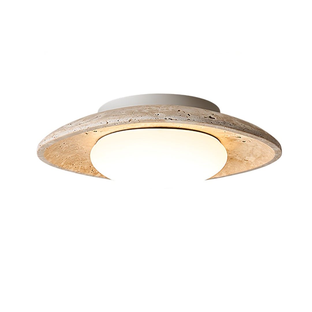 Luma Travertine Ceiling Light
