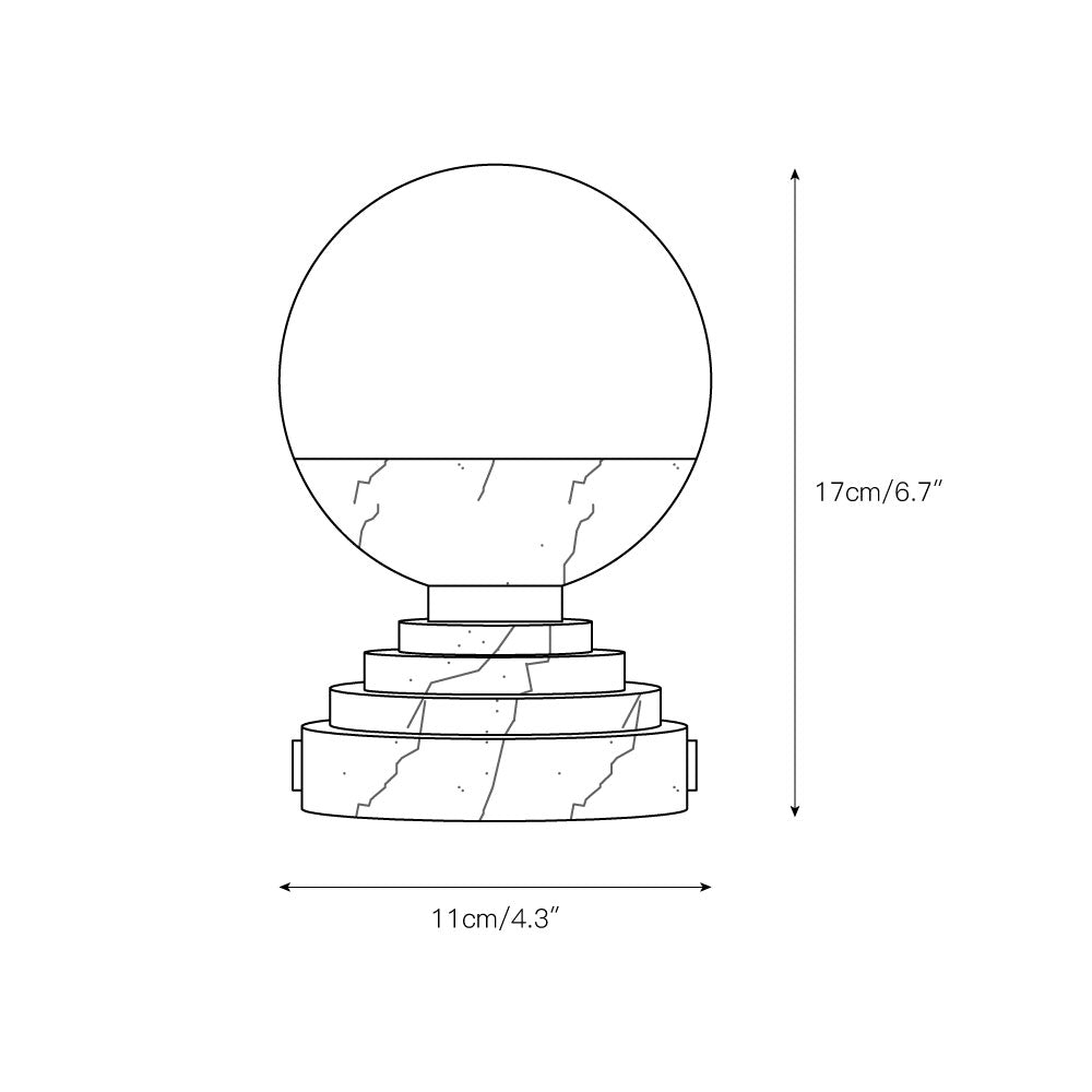 Lunar Marble Table Lamp - view 3