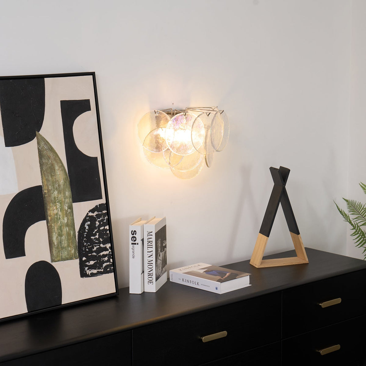 Lunaria Disc Murano Wall Lamp