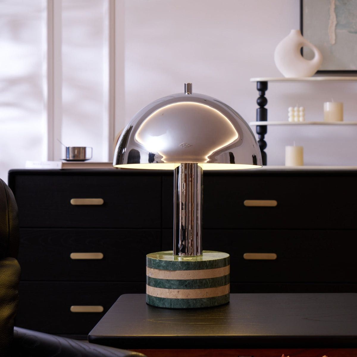 Luno Chrome Table Lamp