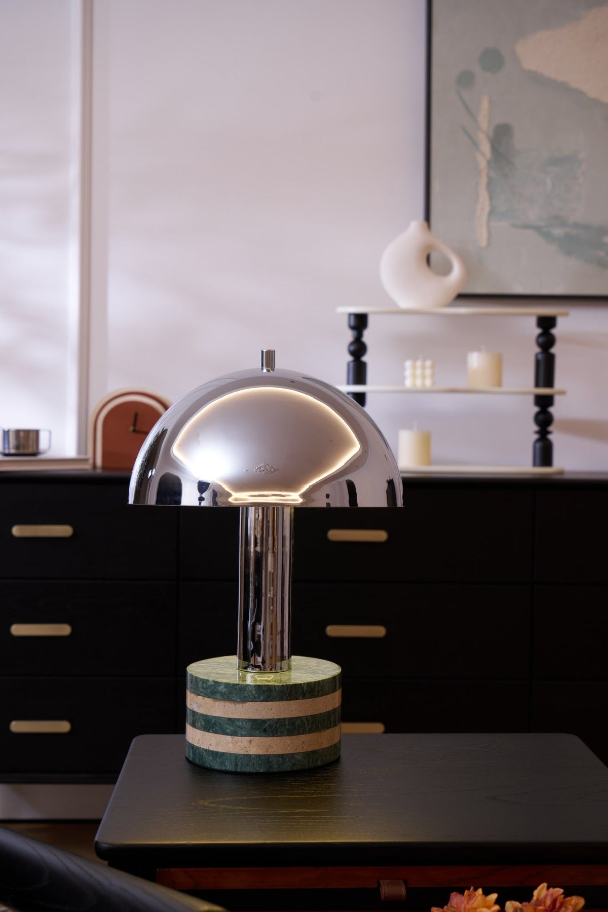 Luno Chrome Table Lamp