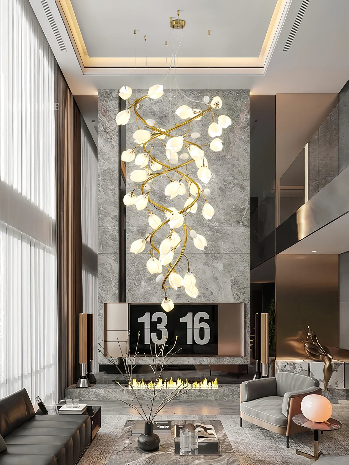 Lysandra Cascade Stairs Chandelier