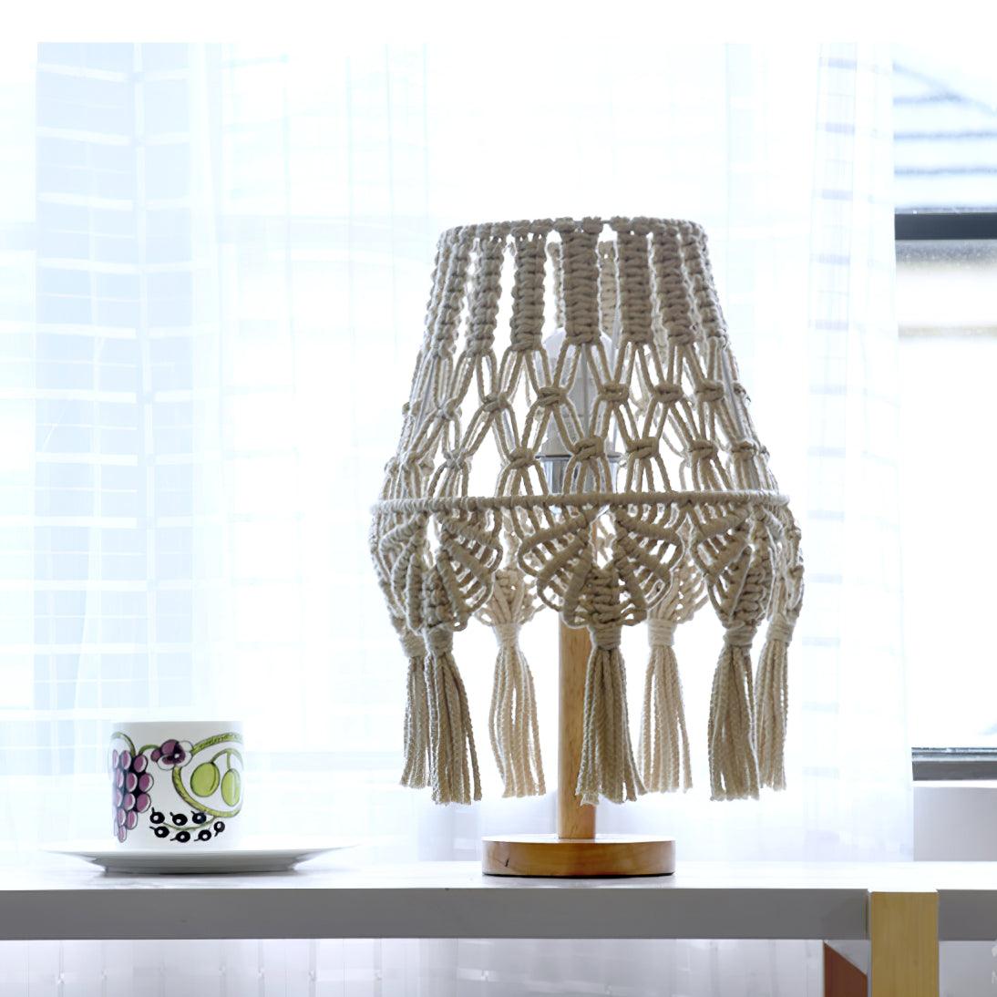 Macrame Table Lamp - view 3
