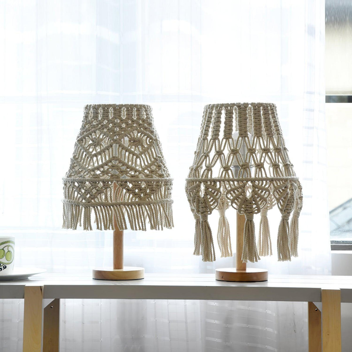 Macrame Table Lamp - view 5