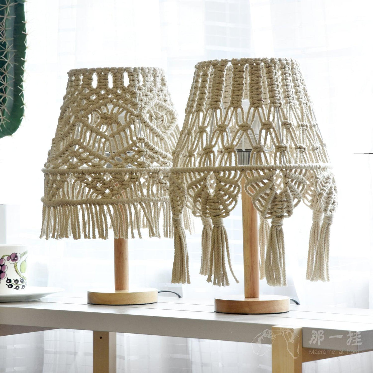 Macrame Table Lamp - view 6