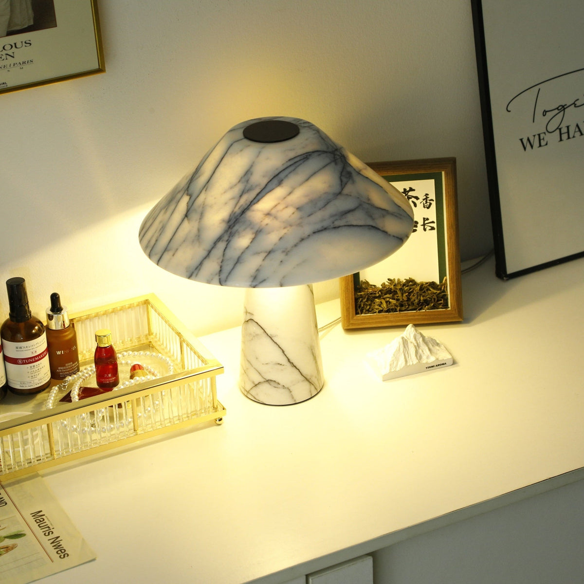 Marbella Marble Table Lamp - view 6