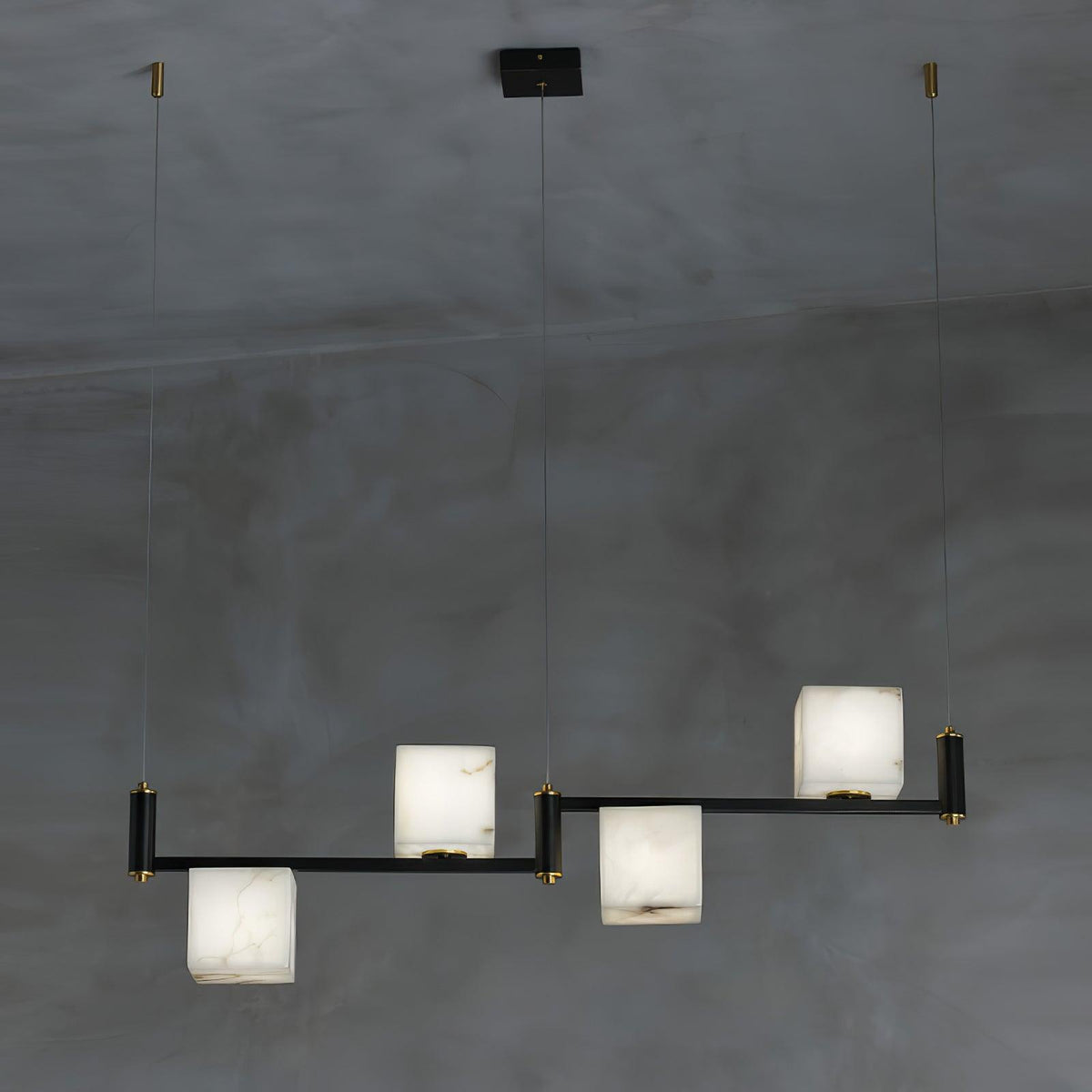 Alabaster Square Box Chandelier - view 13