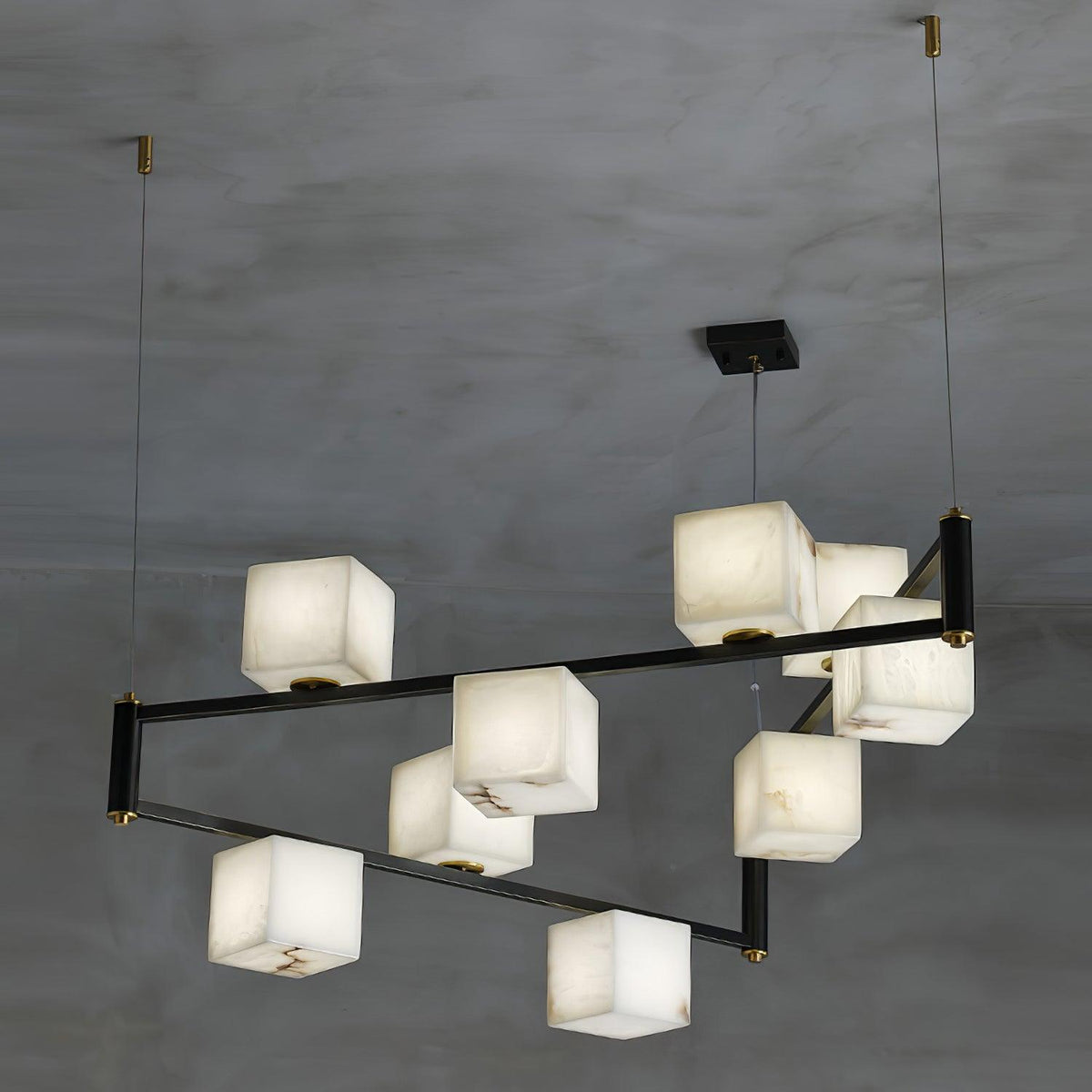 Alabaster Square Box Chandelier - view 16