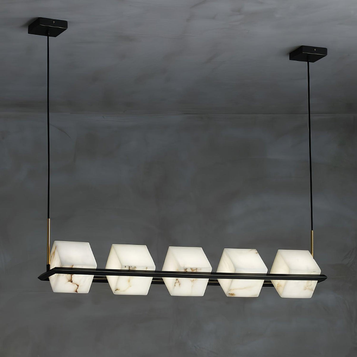 Alabaster Square Box Chandelier - view 35
