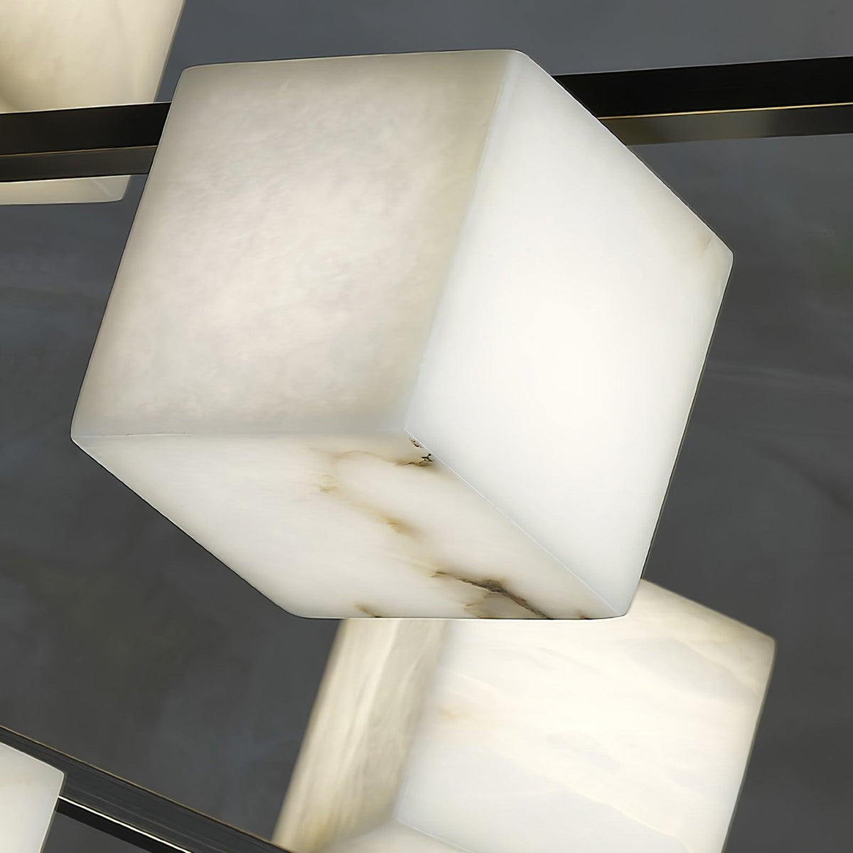 Alabaster Square Box Chandelier - view 20