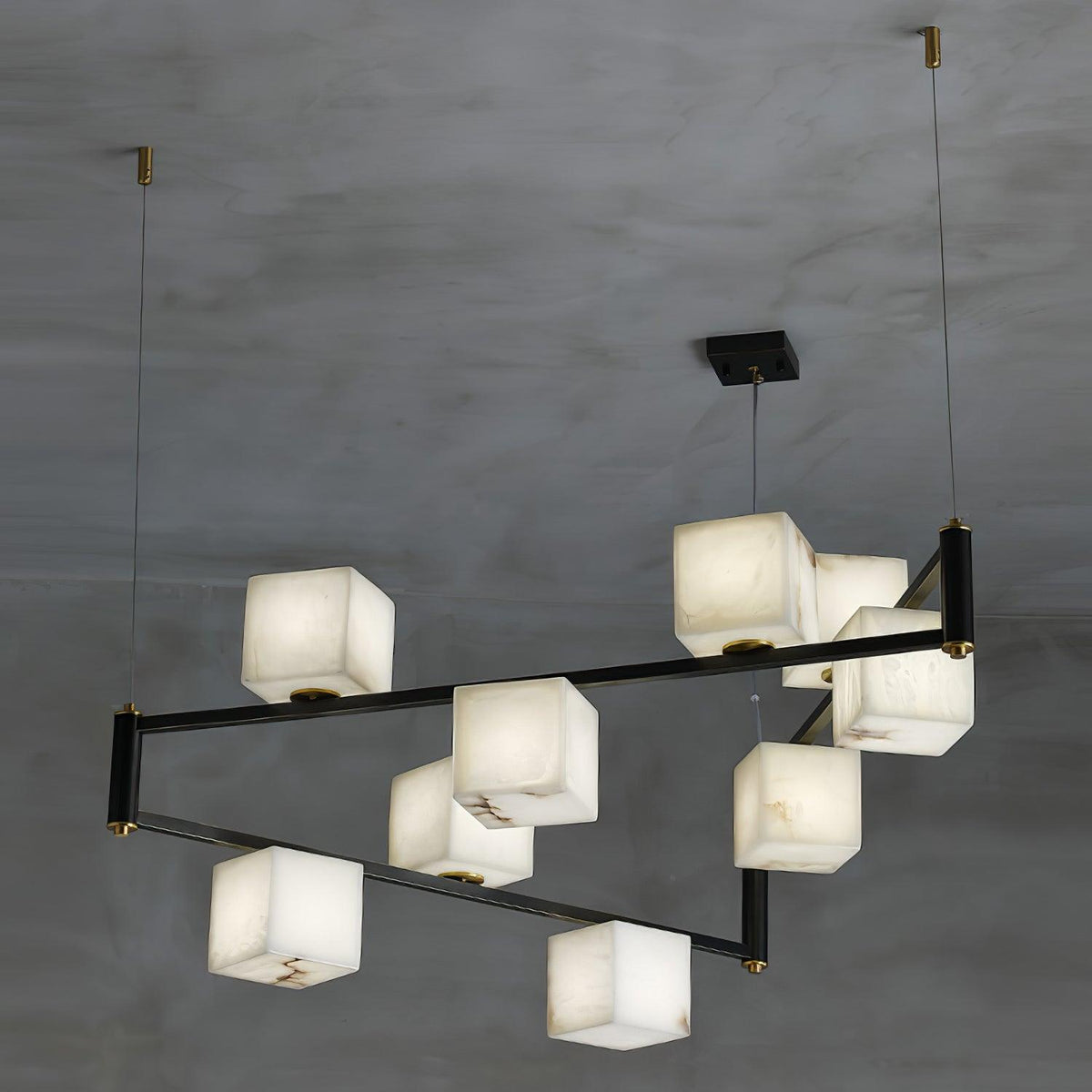 Alabaster Square Box Chandelier - view 38