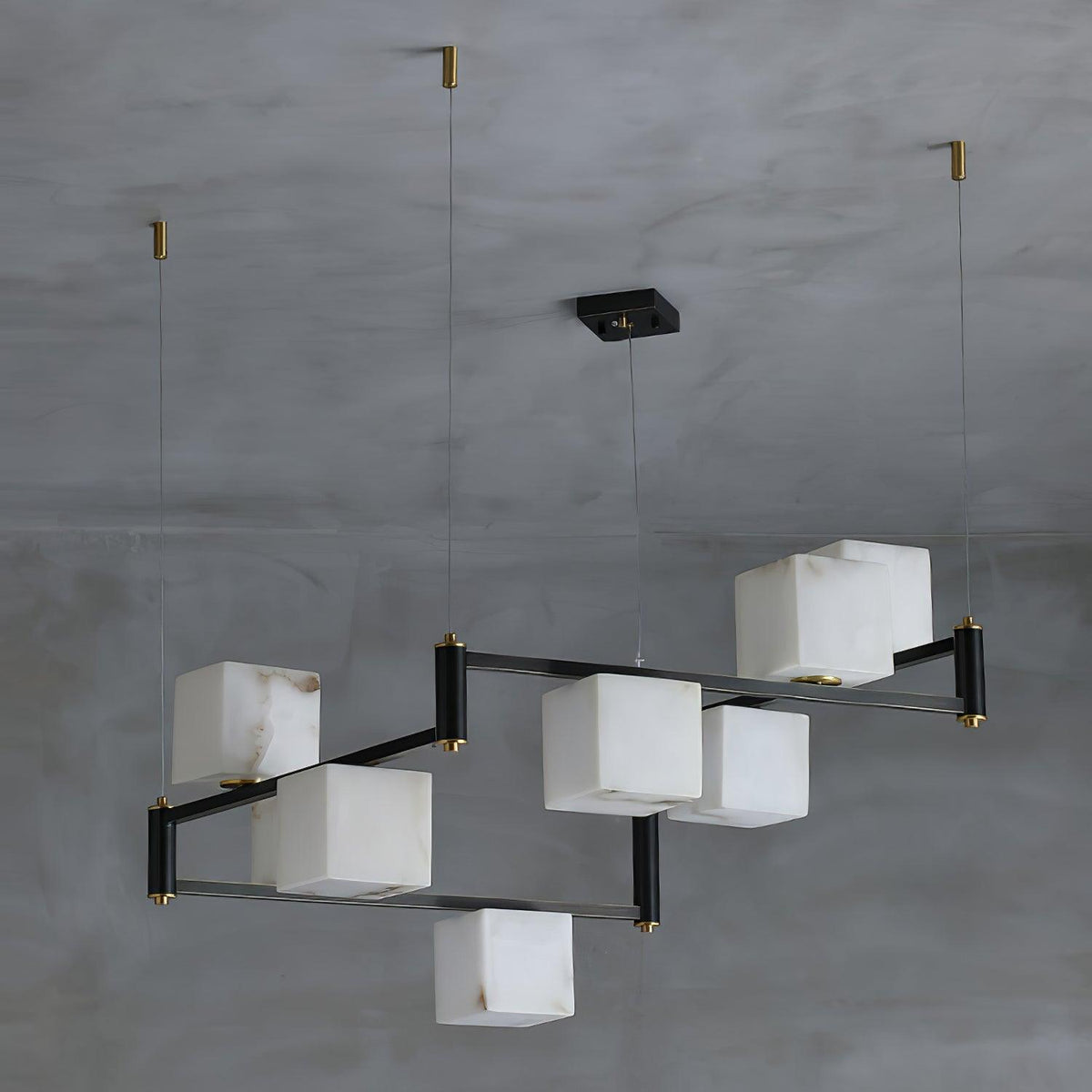 Alabaster Square Box Chandelier - view 25