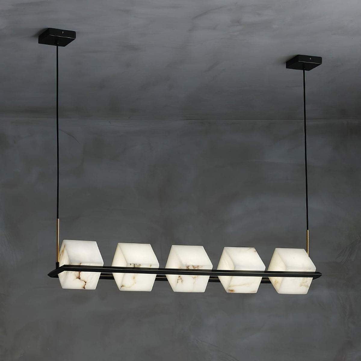 Alabaster Square Box Chandelier - view 8