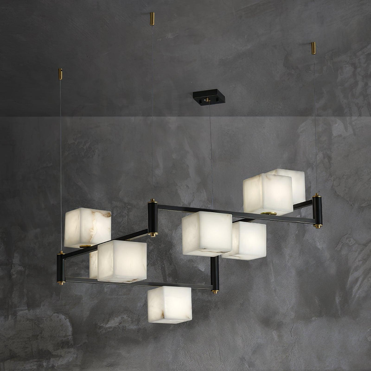 Alabaster Square Box Chandelier - view 33