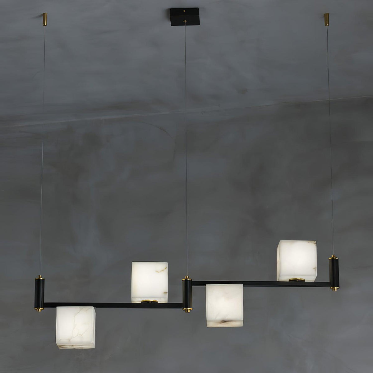 Alabaster Square Box Chandelier - view 31