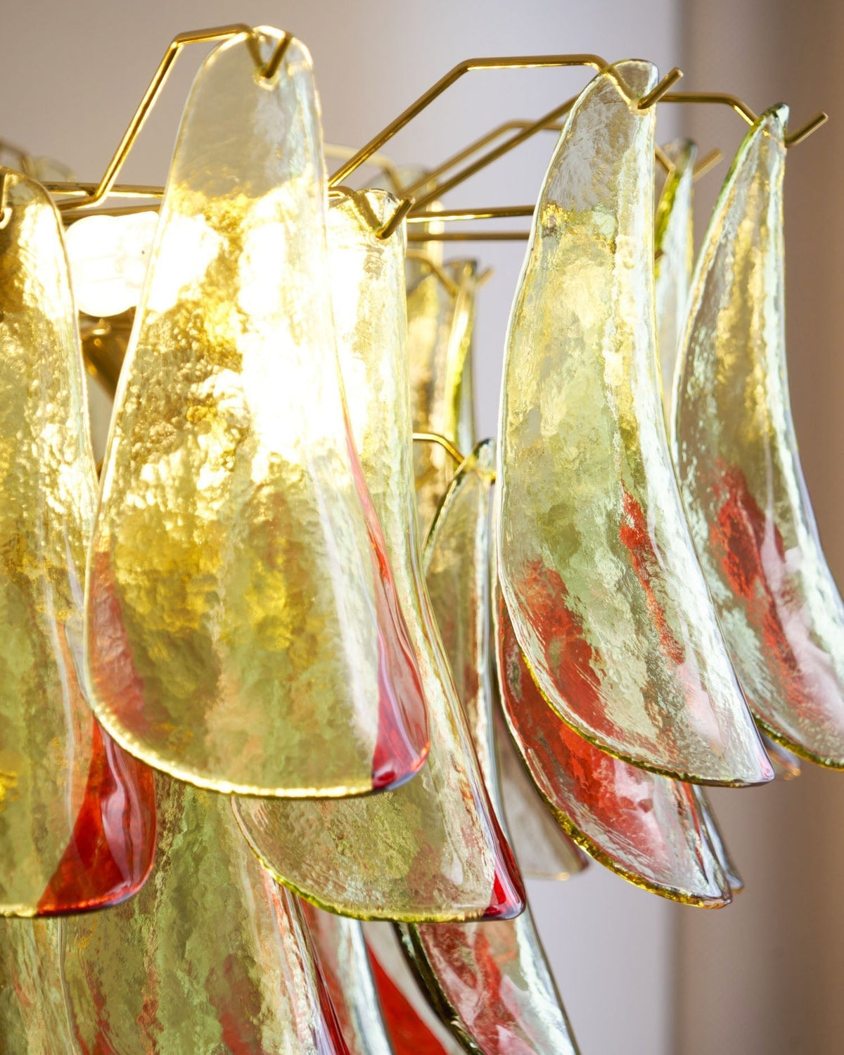 Emerald Flame Murano Glass Chandelier