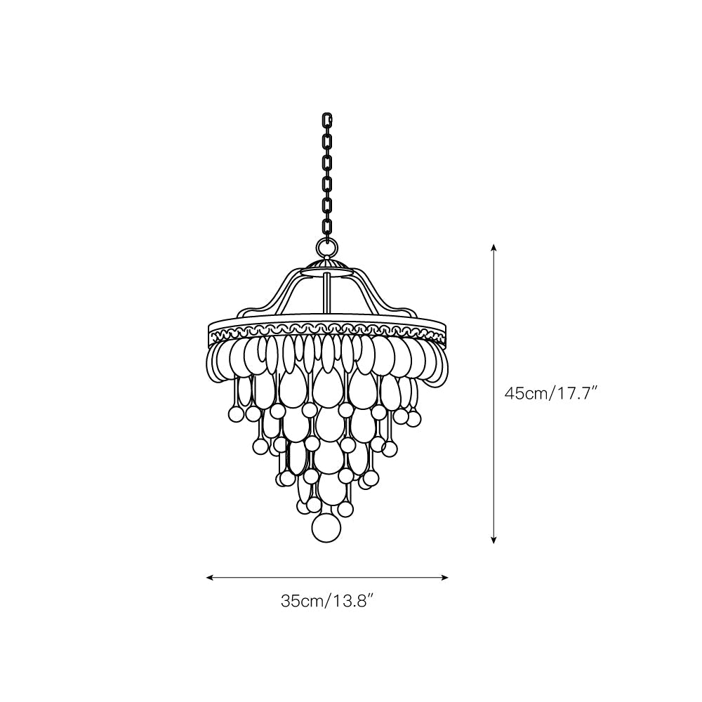 Crystal Inverted Pyramid Chandelier - view 7