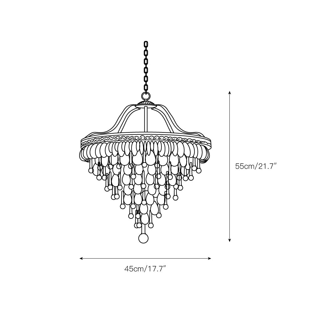 Crystal Inverted Pyramid Chandelier - view 5