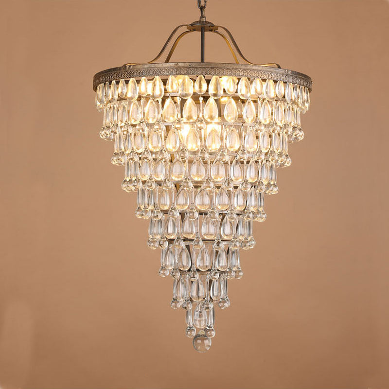 Crystal Inverted Pyramid Chandelier - view 22