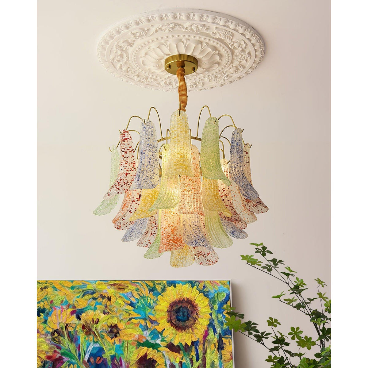 Mazzega Murano Glass Chandelier - view 5