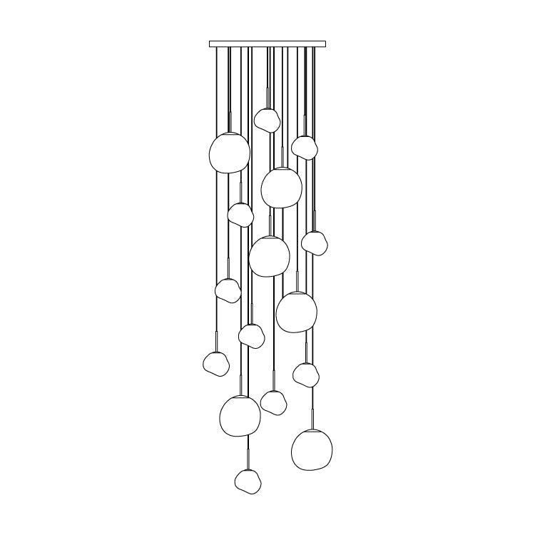 Multi Lava Round Pendant Lamp - view 76