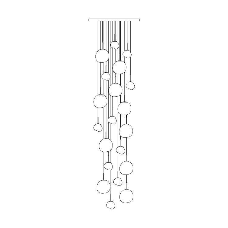 Multi Lava Round Pendant Lamp - view 75