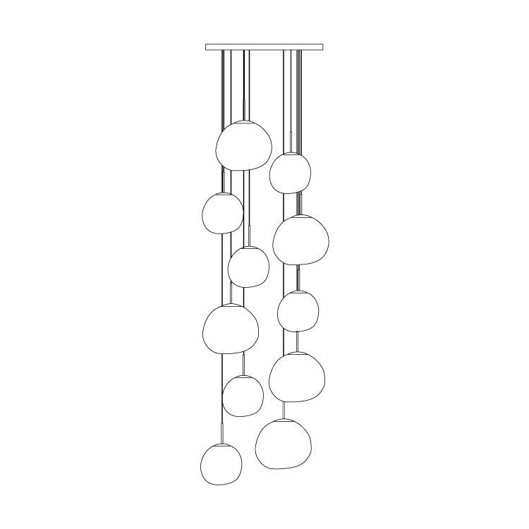 Multi Lava Round Pendant Lamp - view 73