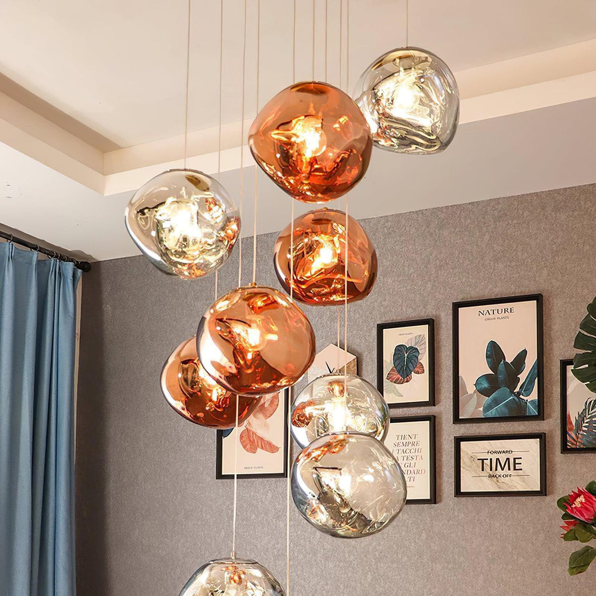 Multi Lava Round Pendant Lamp - view 2