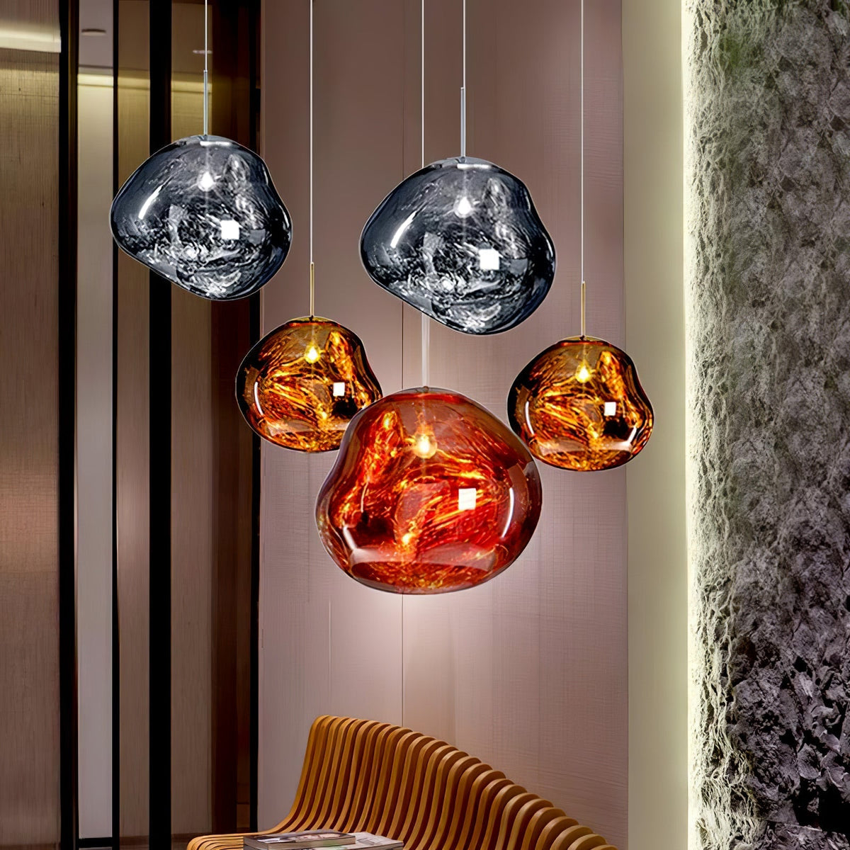 Multi Lava Round Pendant Lamp - view 111