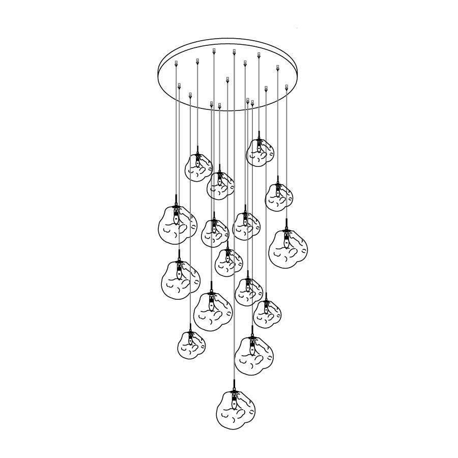 Multi Lava Round Pendant Lamp - view 60