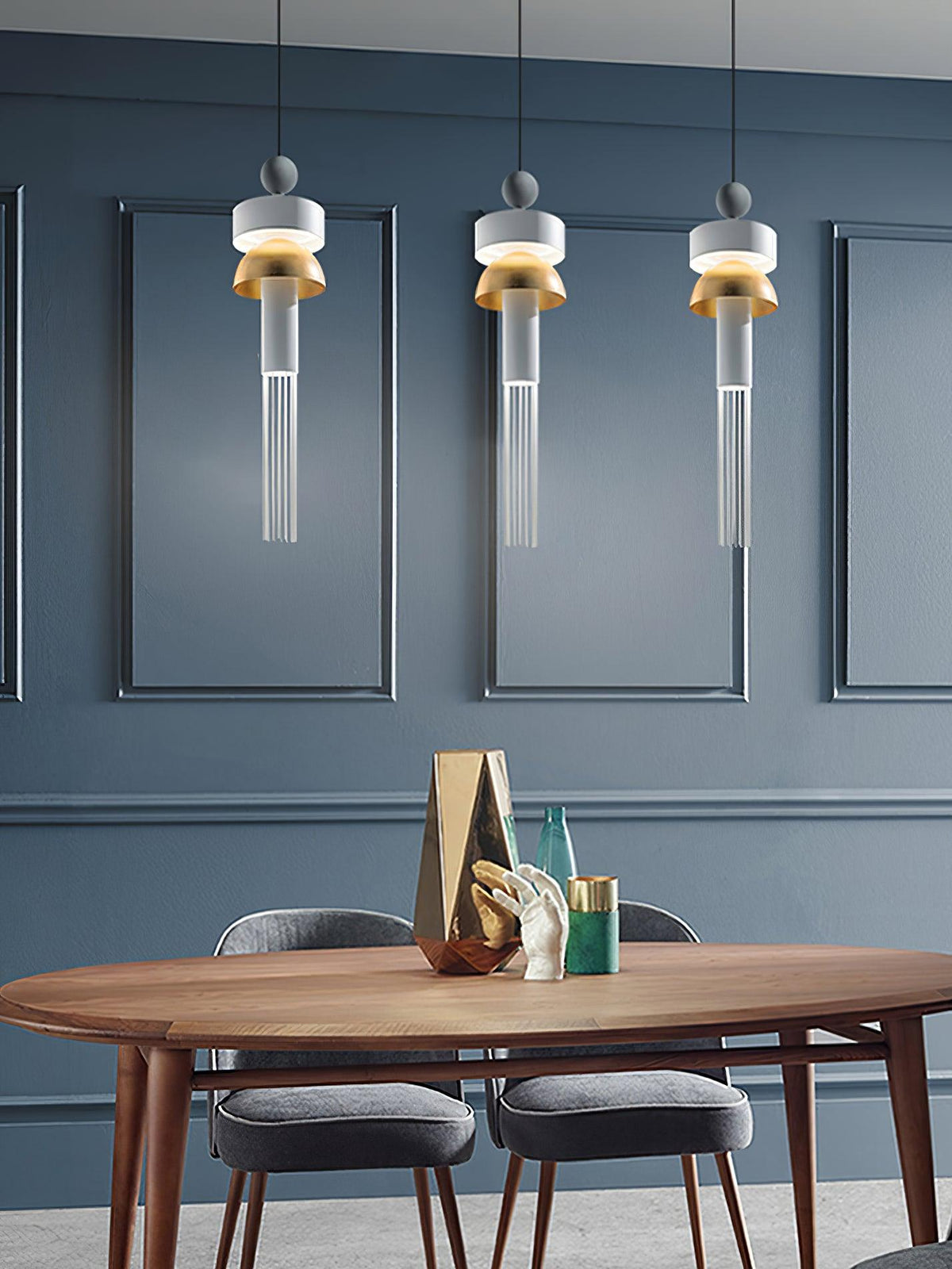 Metal Glass Pendant Light - view 7