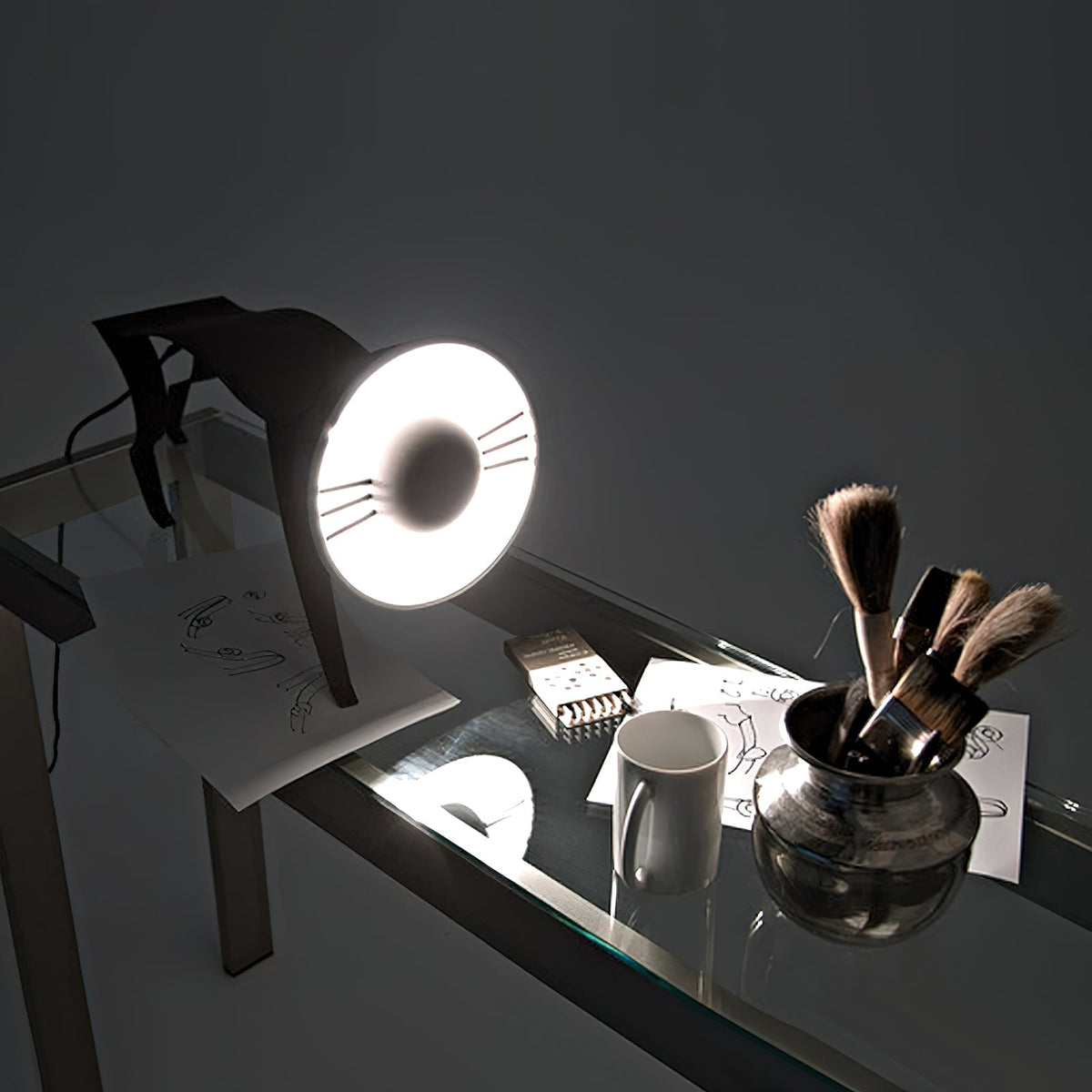 Micha Cat Table Lamp - view 8