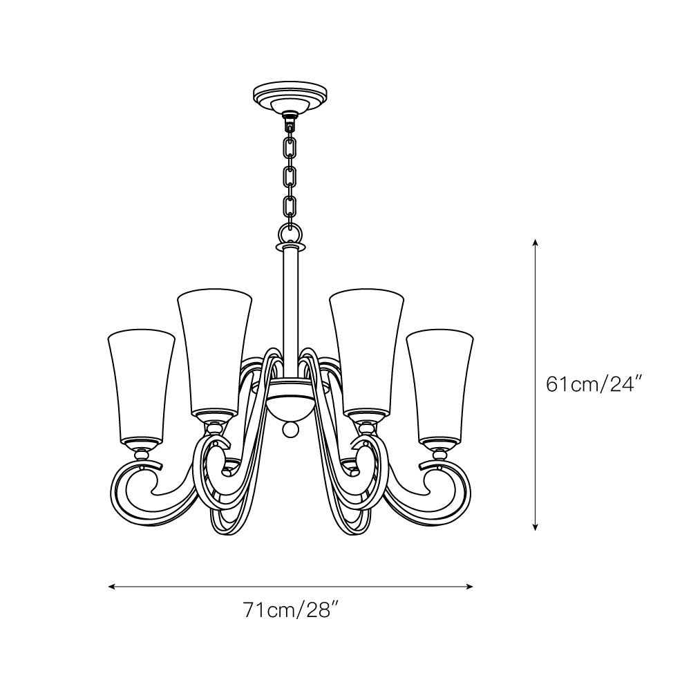 Milbury Chandelier - view 3